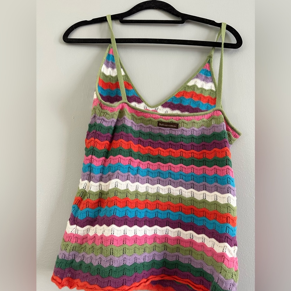 Rare Dolce &Gabbana crochet knit top - Picture 6 of 7